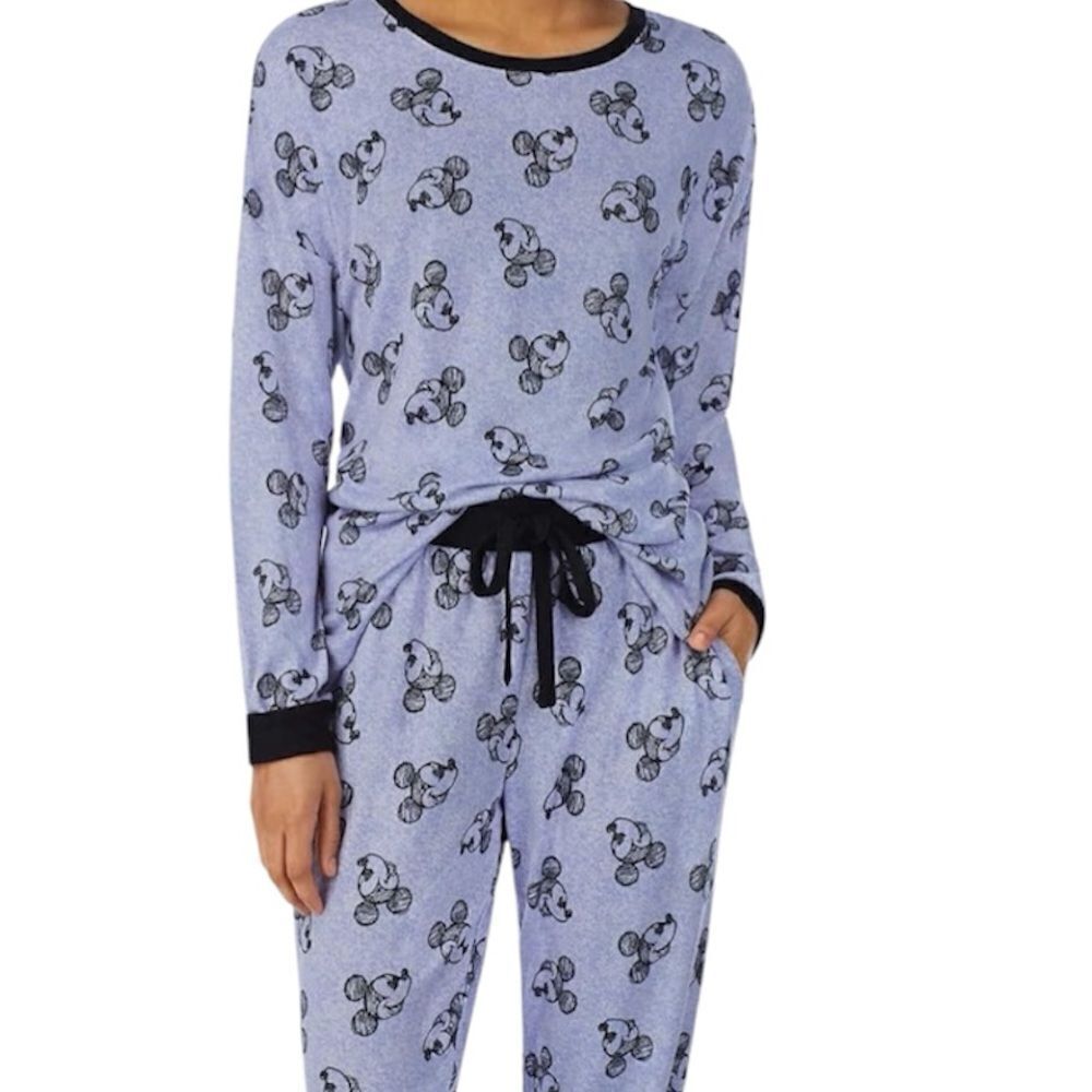 Disney Mickey Mouse Cozy 2-Piece Pajama  Soft Cuddly Comfortable size Small, NWT - Picture 4 of 8